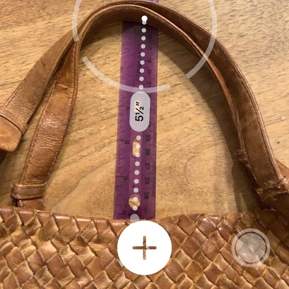 Tano Purse Woven Leather Brown Tote Handbag Large Shoulder Bag - Picture 10 of 10